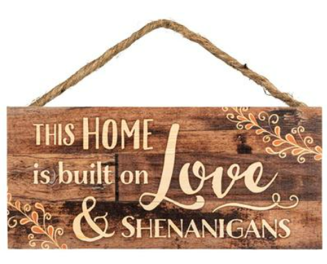 Lisslune | Rectangular Decorative Wooden Hanger – Door and Window Ornament
