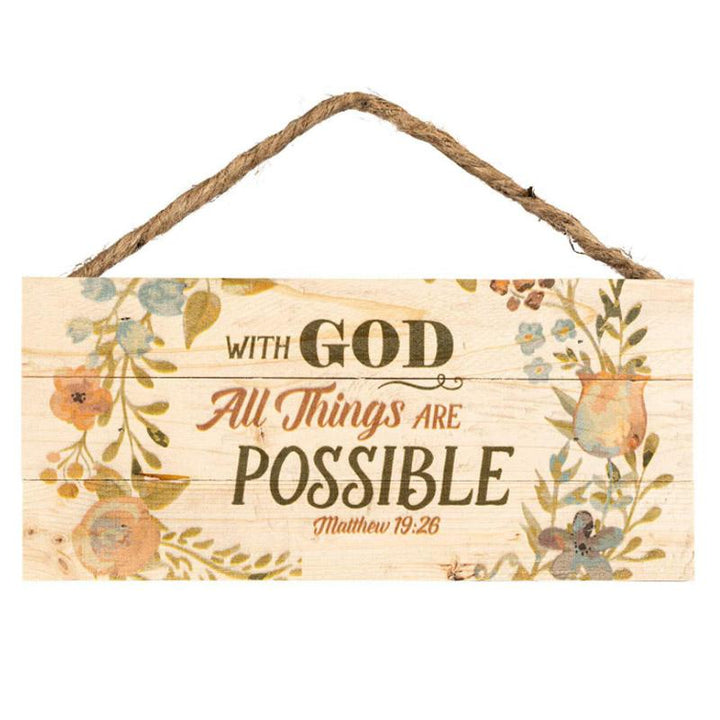 Lisslune | Rectangular Decorative Wooden Hanger – Door and Window Ornament