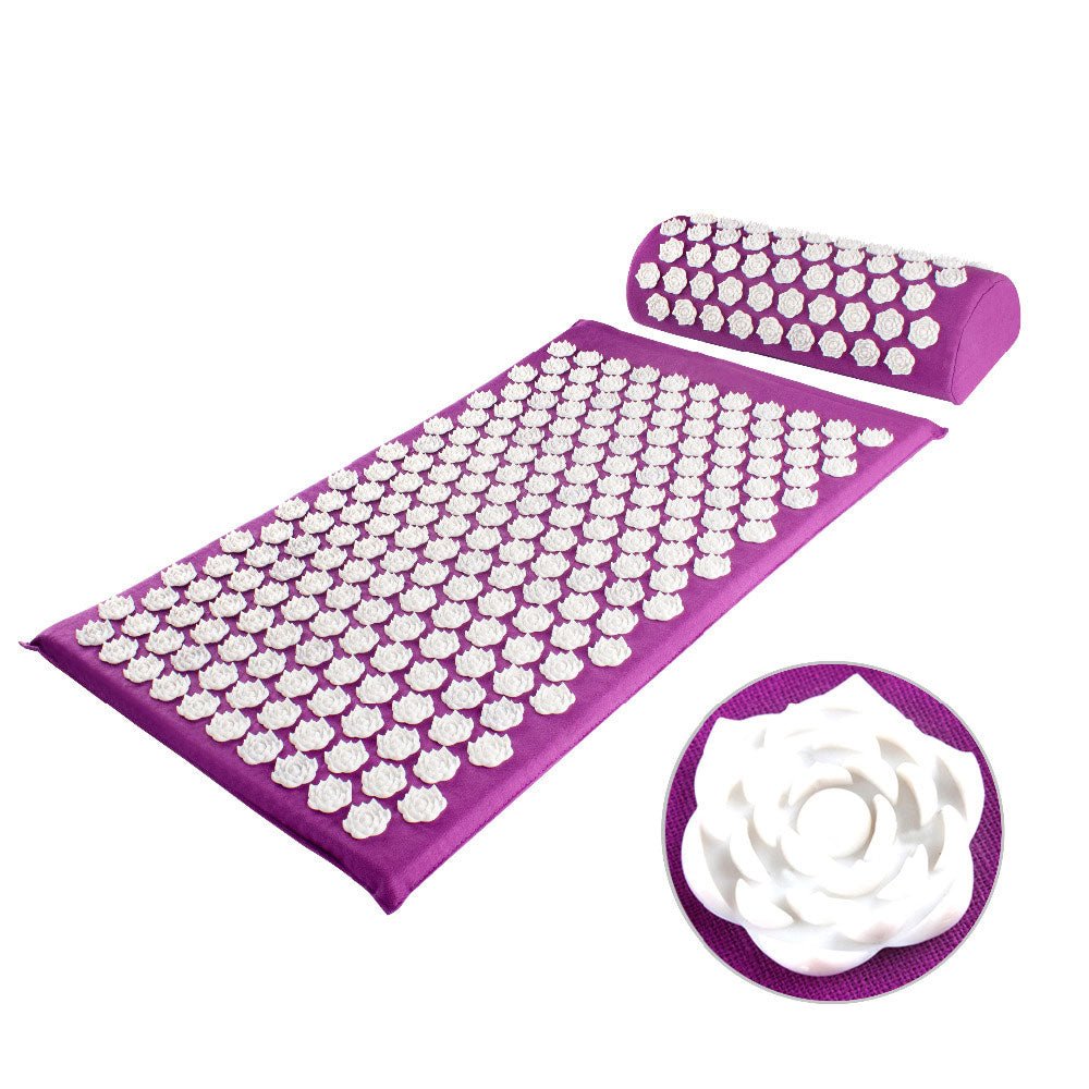 Lisslune | RELAXPRESS – Acupressure Yoga Mat and Pillow Set for Optimal Relaxation and Pain Relief