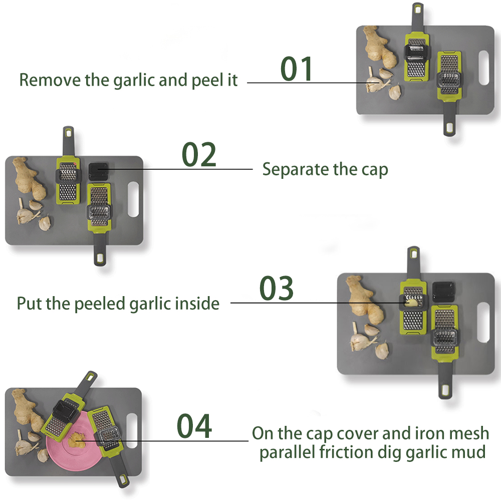 Lisslune | Stainless Steel Manual Garlic Grinder
