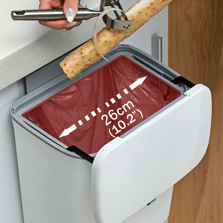 Lisslune | Wall-Mounted Smart Lid Trash Can