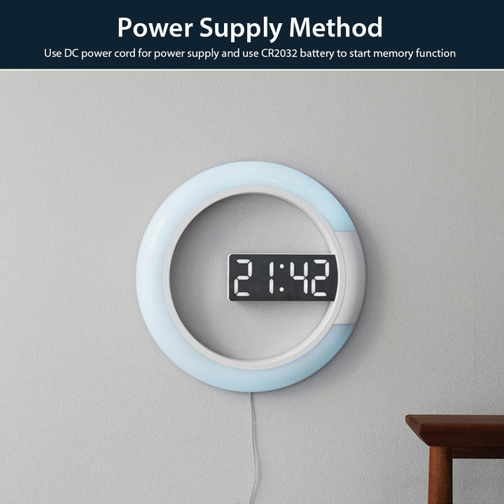 Lisslune | LED Ring Lamp Wall Clock