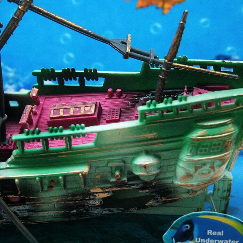 Lisslune | Large Shipwreck Aquarium Decoration