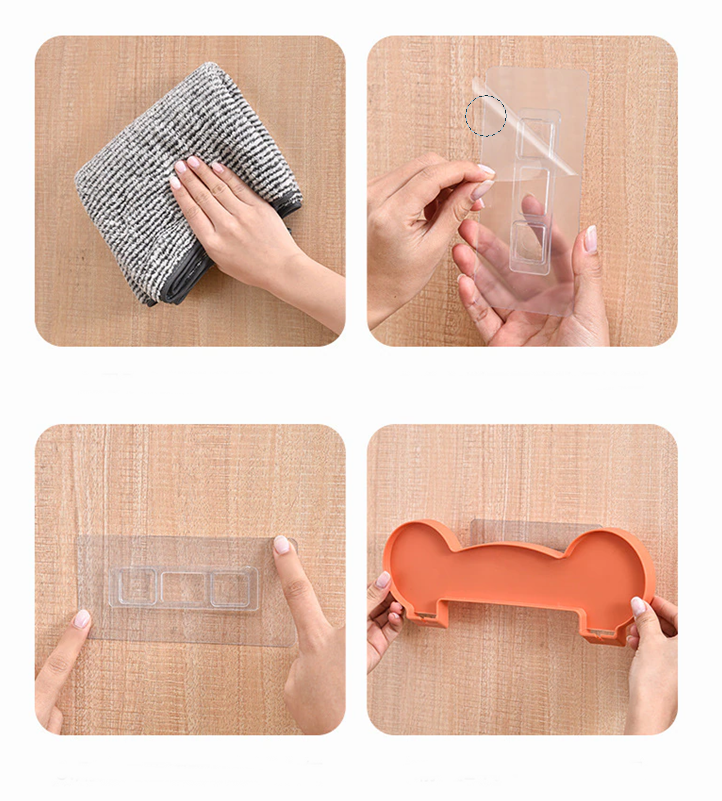 Lisslune | Self-Adhesive Stackable Wall Cloth Organizer Shelf