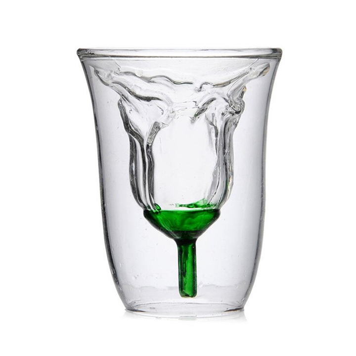 Lisslune | Flower Pattern Double-Layer Glass