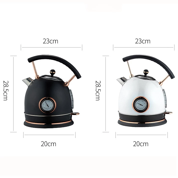 Lisslune | Electric Thermometer Automatic Vintage Style Kettle