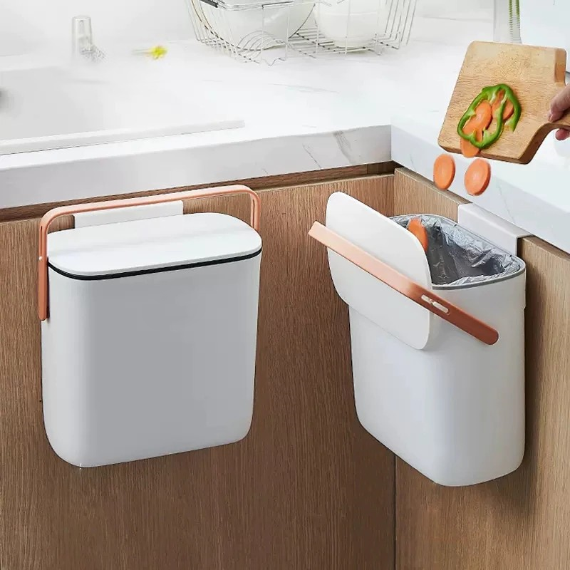 Lisslune | Wall-Mounted Modern Large Kitchen Trash Can