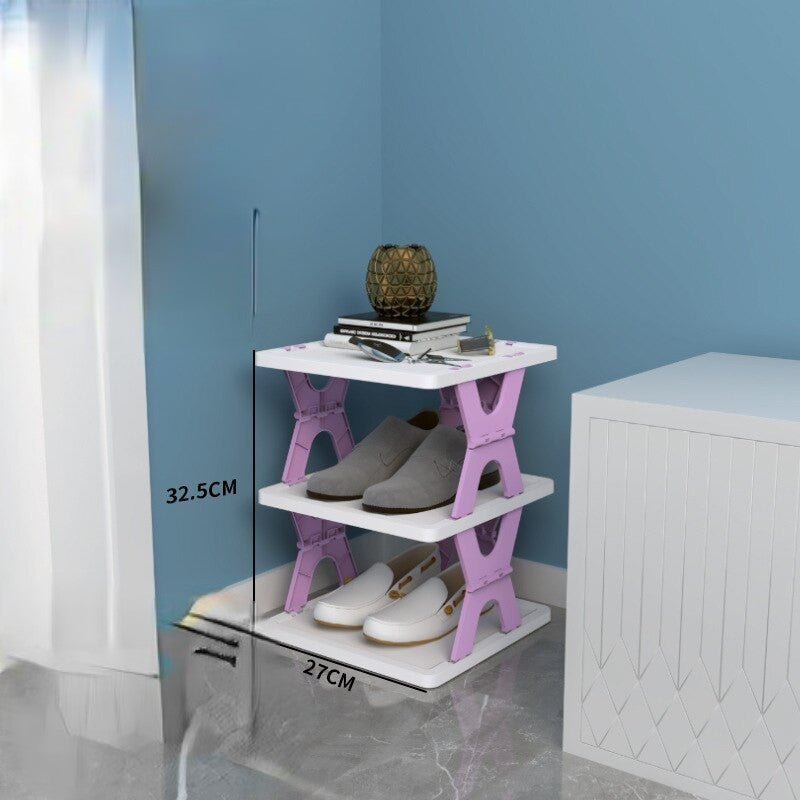 Lisslune | Space Saving Foldable Stackable Shoe Storage Rack