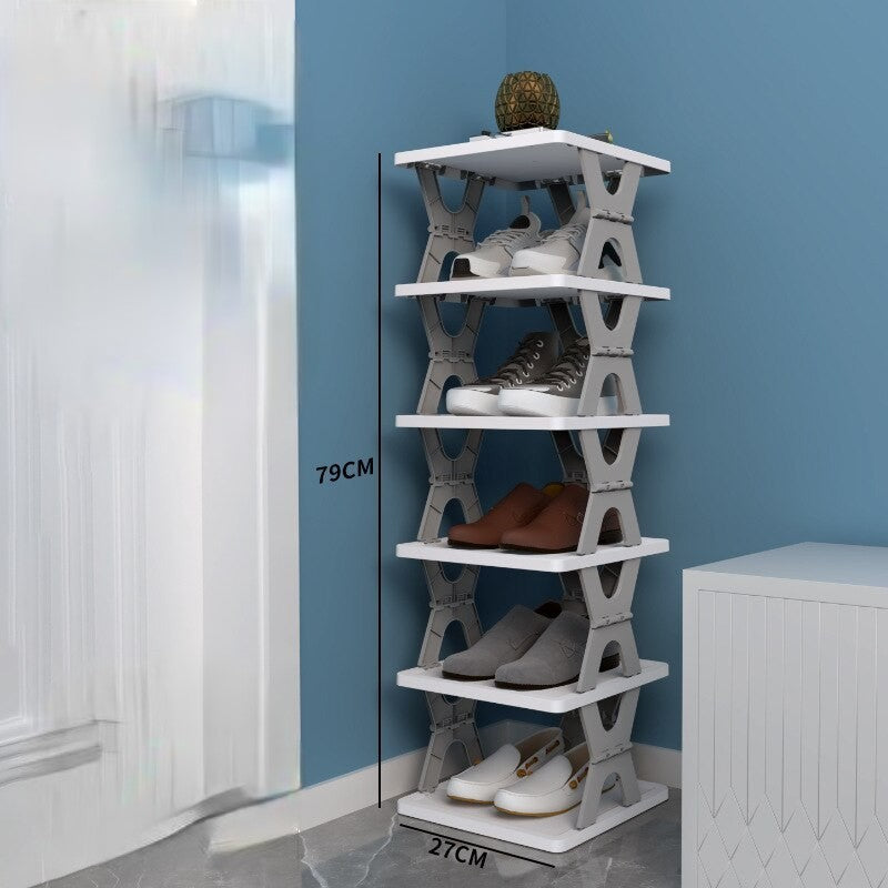 Lisslune | Space Saving Foldable Stackable Shoe Storage Rack