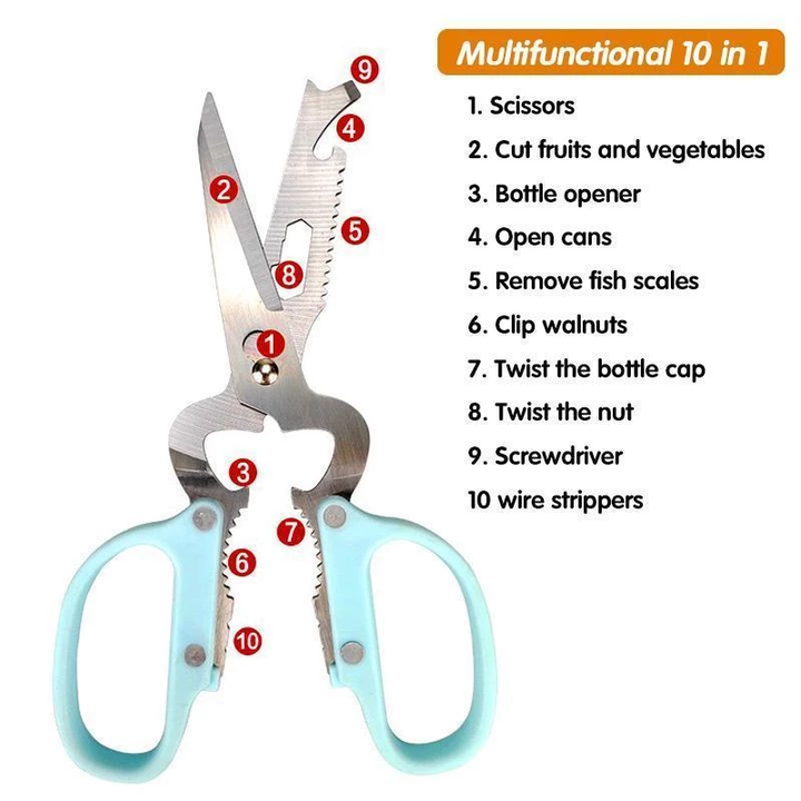 Lisslune | 10in1 Multifunctional Kitchen Scissors