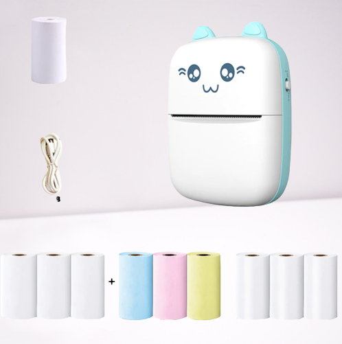 Lisslune | Mini Cat Thermal Bluetooth Label Printer