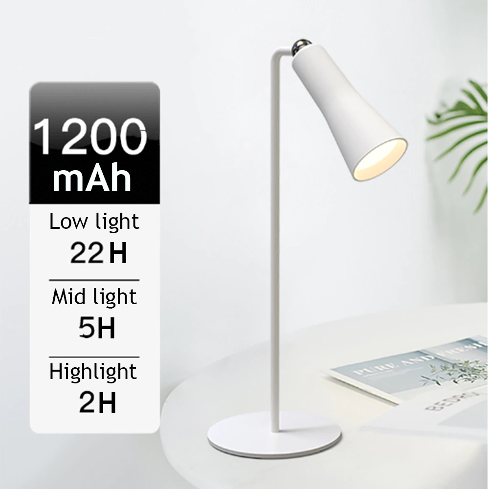 Lisslune | Shiny Orbit Rechargeable Rotating Desk Lamp