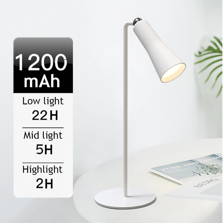 Lisslune | Shiny Orbit Rechargeable Rotating Desk Lamp