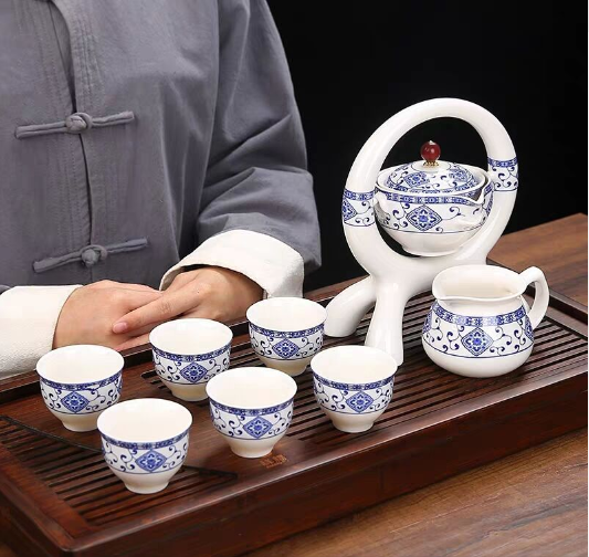 Lisslune | Ceramic Charm Far East Style Semi-Automatic Teapot