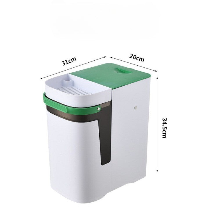 Lisslune | 2in1 Dry & Wet Storage Easy Trash Can