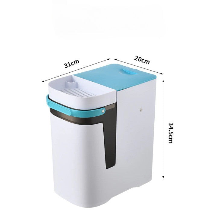 Lisslune | 2in1 Dry & Wet Storage Easy Trash Can