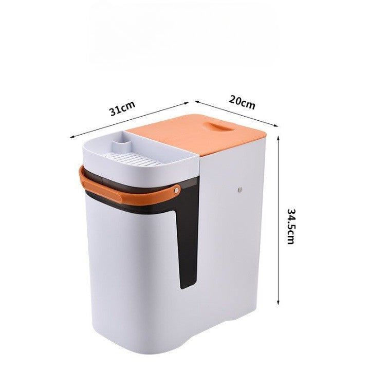 Lisslune | 2in1 Dry & Wet Storage Easy Trash Can