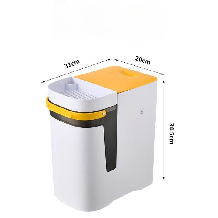 Lisslune | 2in1 Dry & Wet Storage Easy Trash Can