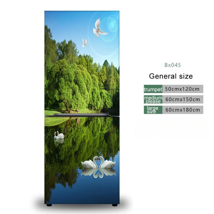 Lisslune | Stylish Waterproof Self-Adhesive Refrigerator Sticker