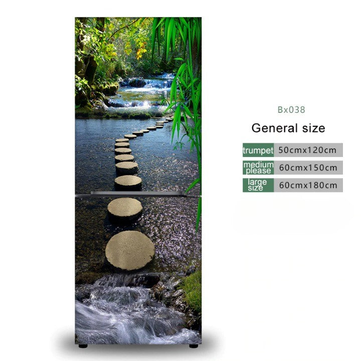 Lisslune | Stylish Waterproof Self-Adhesive Refrigerator Sticker