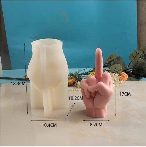 Lisslune | Middle Finger Hand Gestures Artsy Candle DIY Molds