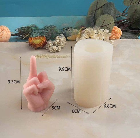 Lisslune | Middle Finger Hand Gestures Artsy Candle DIY Molds
