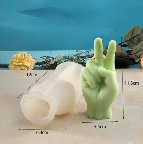 Lisslune | Middle Finger Hand Gestures Artsy Candle DIY Molds