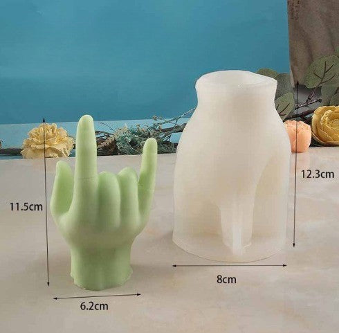 Lisslune | Middle Finger Hand Gestures Artsy Candle DIY Molds