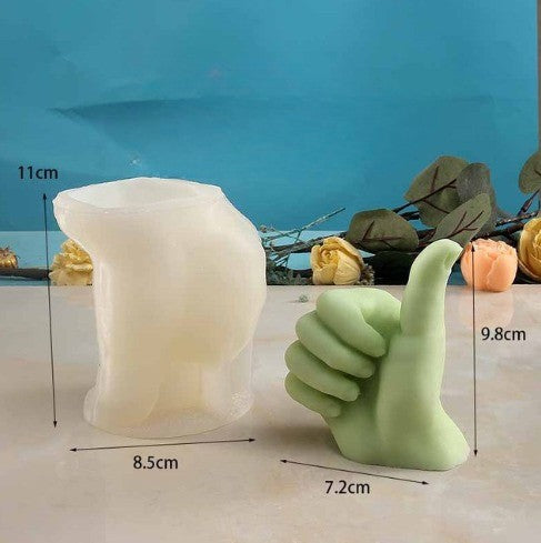 Lisslune | Middle Finger Hand Gestures Artsy Candle DIY Molds