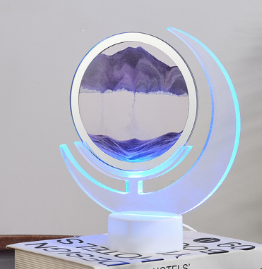 Lisslune | Sand Serenity Moon Shape Night Light