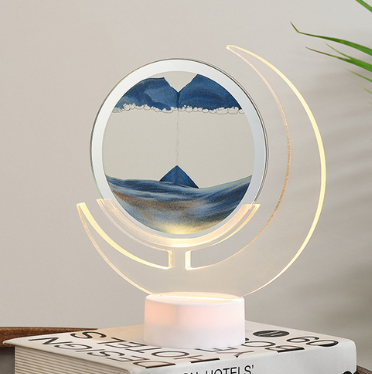 Lisslune | Sand Serenity Moon Shape Night Light