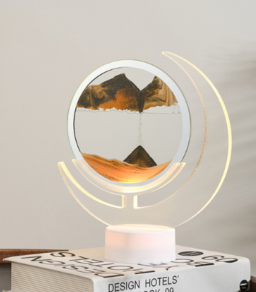 Lisslune | Sand Serenity Moon Shape Night Light