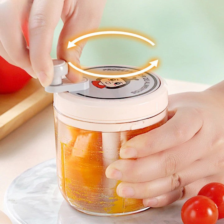 Lisslune | Portable Manual Fast Garlic Vegetable Chopper