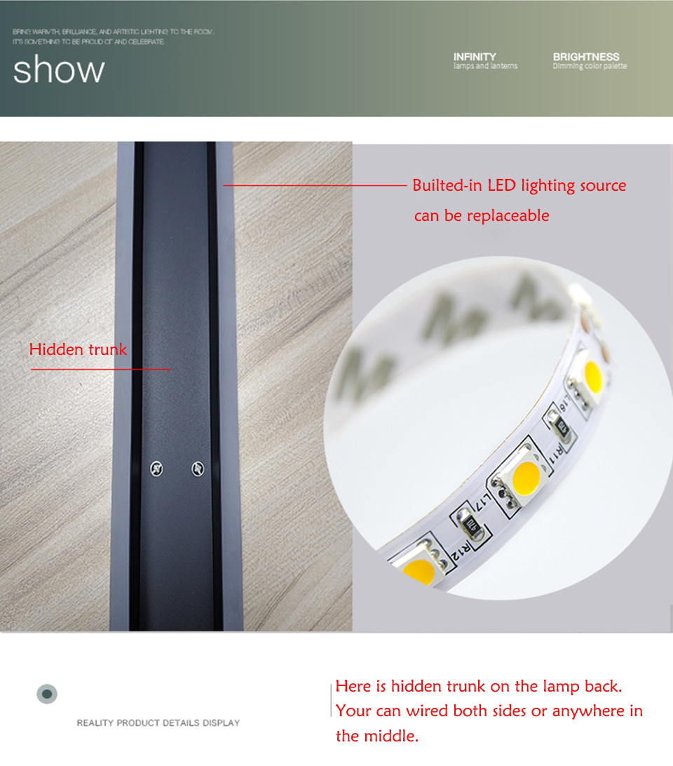 Lisslune | Long Strip LED Elegant Wall Lamp