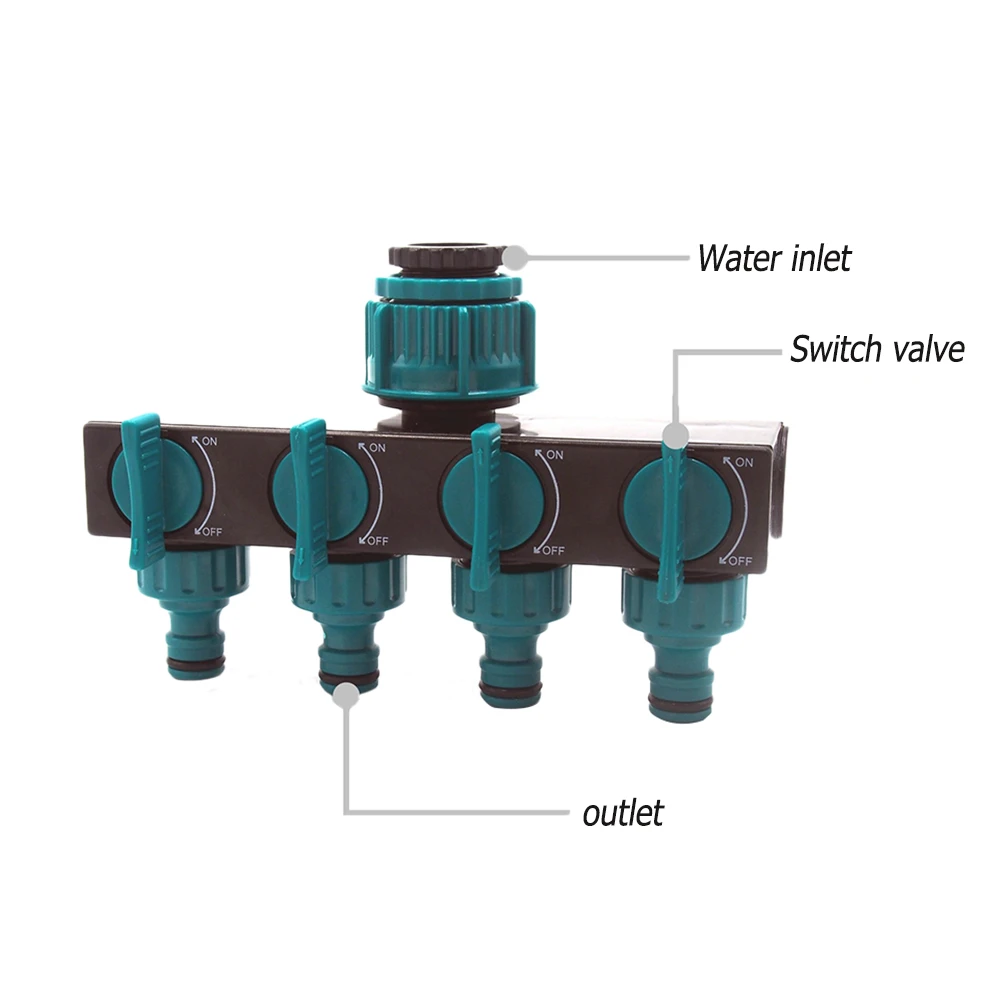 Lisslune | 4-Way Garden Tap Water Splitter
