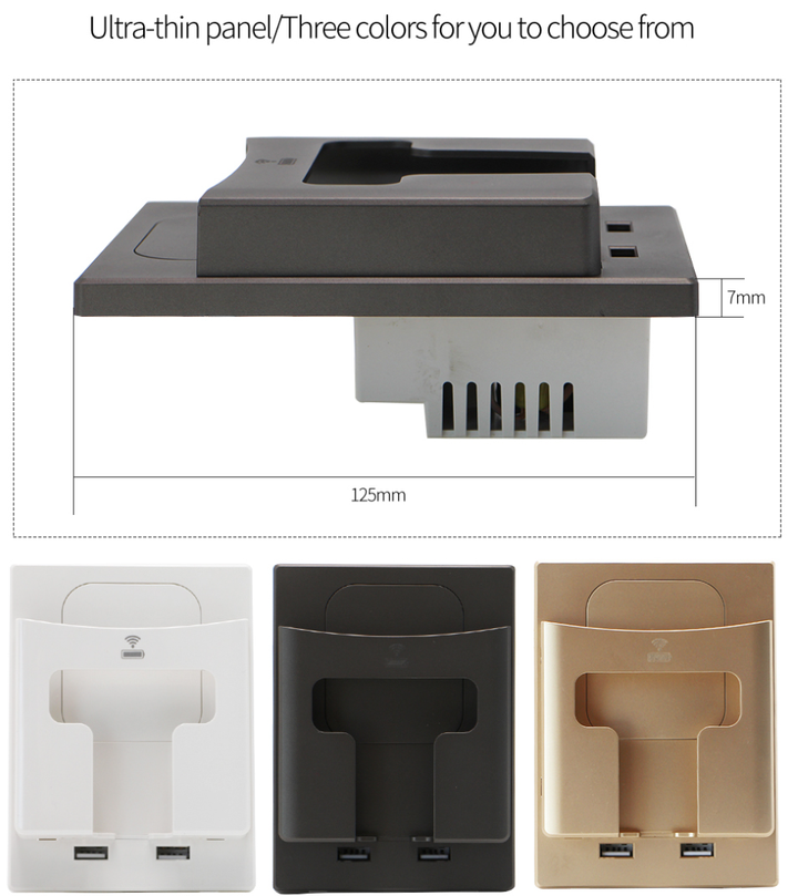 Lisslune | Wall Socket Wireless Phone Charger Holder