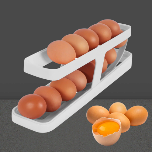 Lisslune | Automatic Egg Rolling Holder Organizer Rack