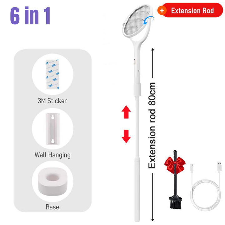 Lisslune | 6in1 Rotatable Electric Mosquito Zapper