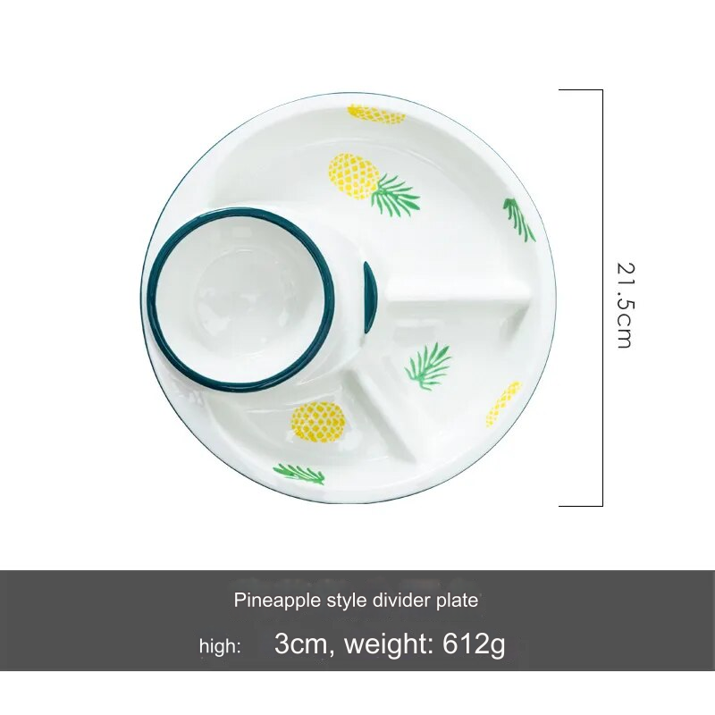 Lisslune | Breakfast Combo Nordic Ceramic Plate