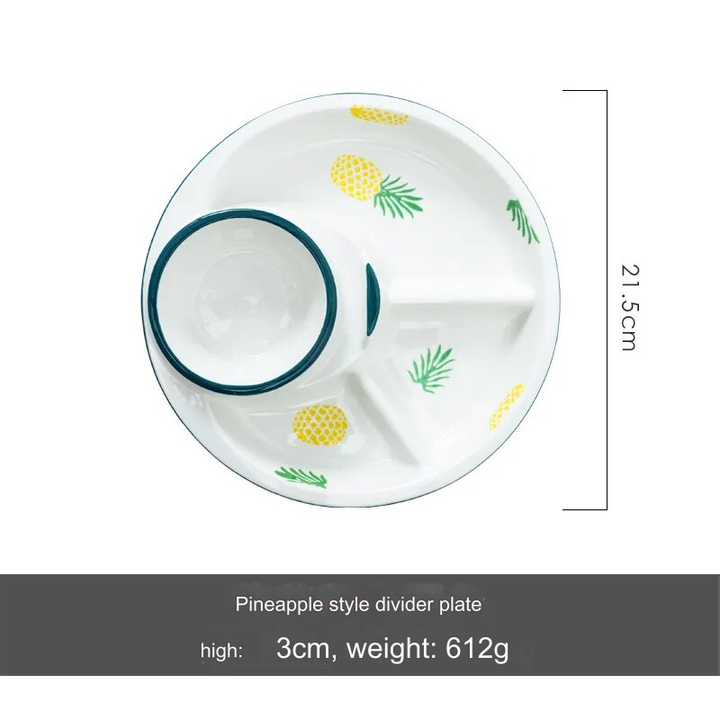 Lisslune | Breakfast Combo Nordic Ceramic Plate