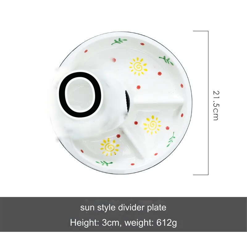 Lisslune | Breakfast Combo Nordic Ceramic Plate