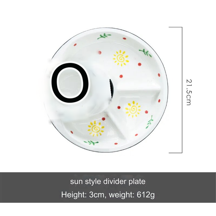 Lisslune | Breakfast Combo Nordic Ceramic Plate