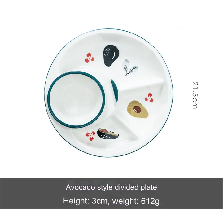 Lisslune | Breakfast Combo Nordic Ceramic Plate