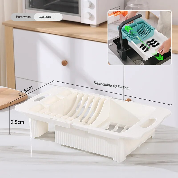 Lisslune | Efficient Kitchen Retractable Dish Drain Rack