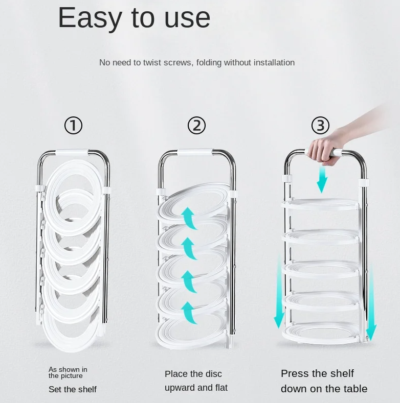 Lisslune | Stack Ease Compact Kitchen Organizer Rack