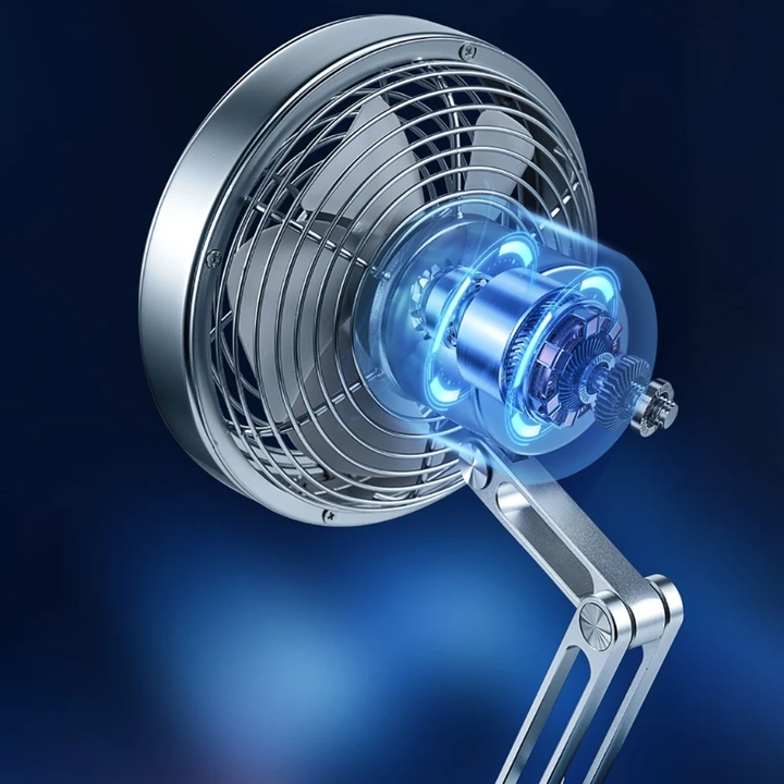 Lisslune | Height-Adjustable Stand Compact Turbo Mini Desk Fan