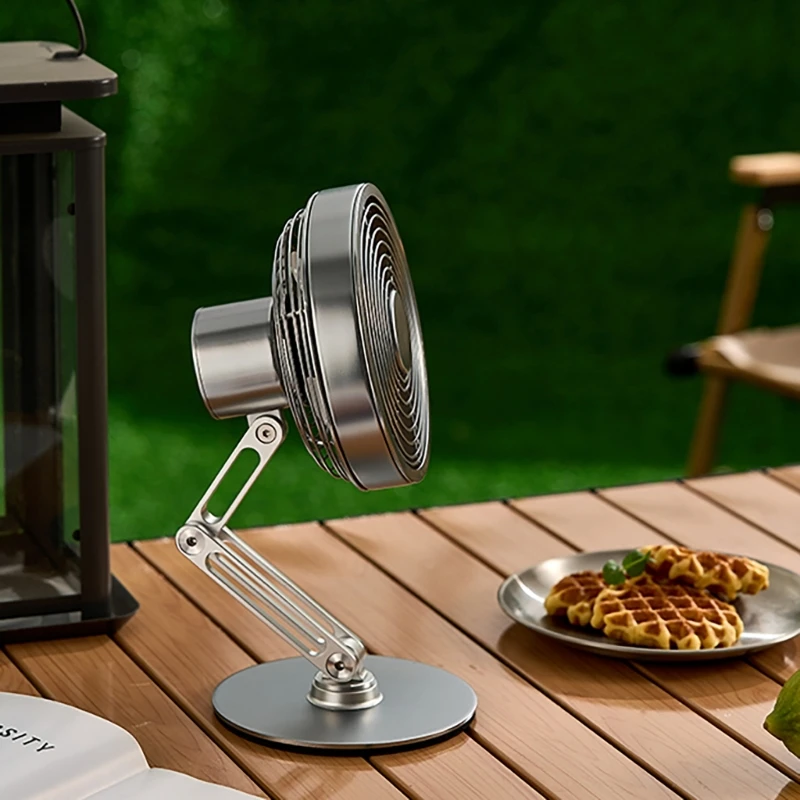 Lisslune | Height-Adjustable Stand Compact Turbo Mini Desk Fan