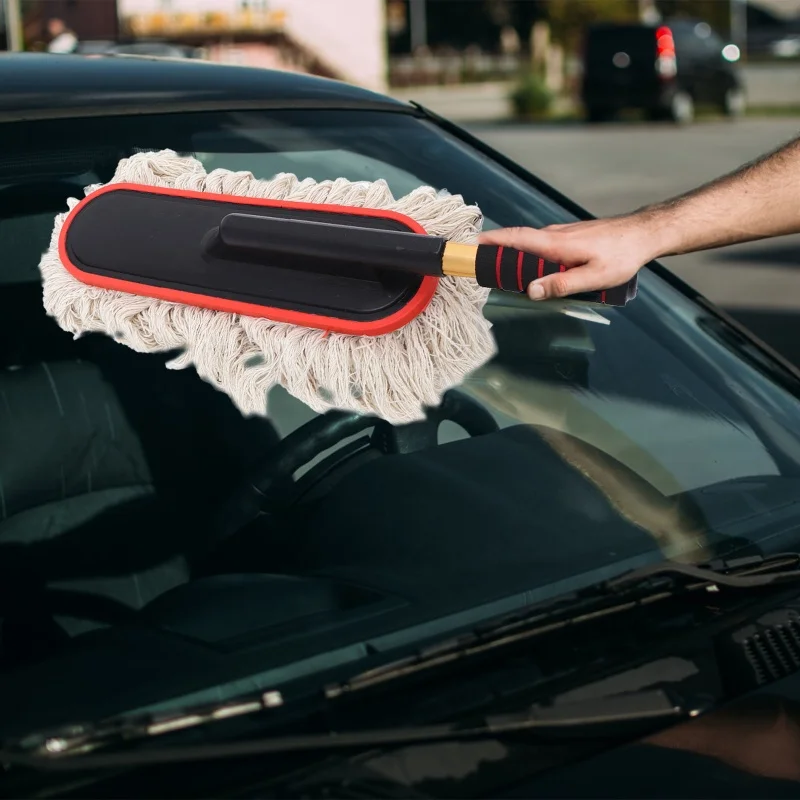 Lisslune | Auto Clean Telescopic Microfiber Dust Removal Brush for