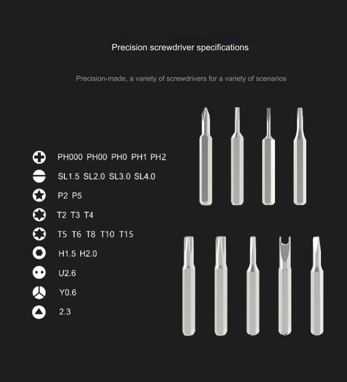 Lisslune | Magnetic Precision Screwdriver Repair Set