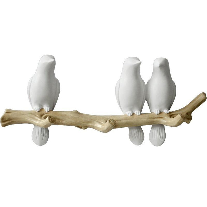 Lisslune | Nature's Charm: Avian Resin Wall Hook Organizer for Stylish Home Organization